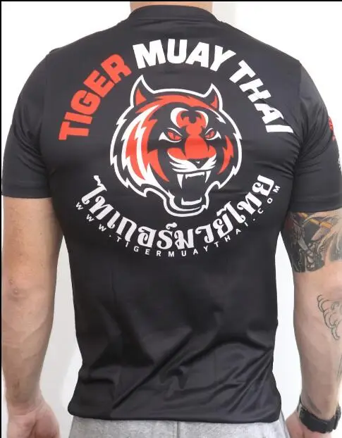 Футболка Pugilist мужская с коротким рукавом топ тигром для боевых действий