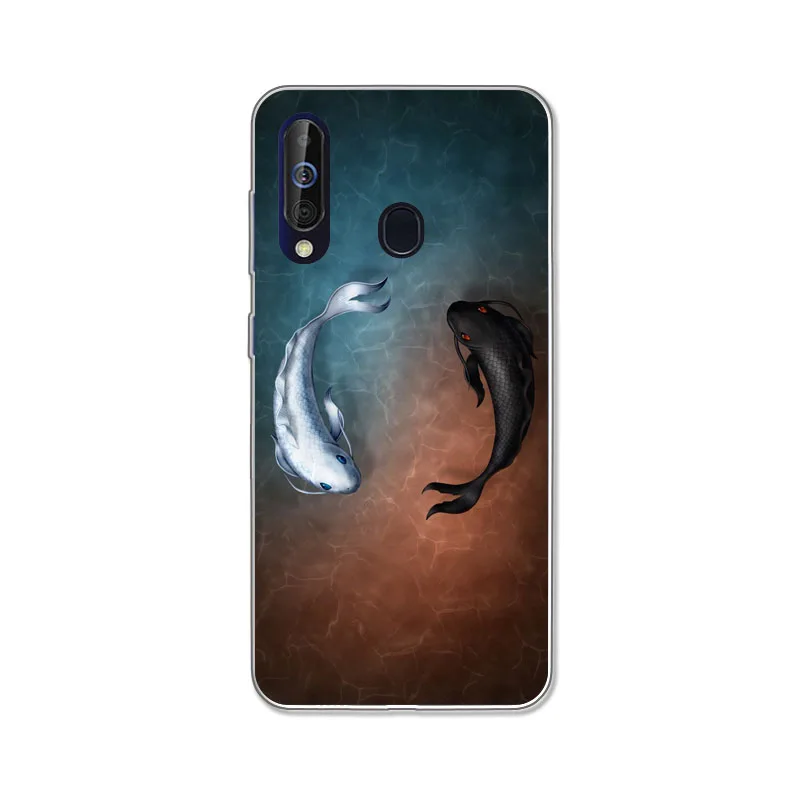 For Samsung Galaxy A60 Case,Silicon Black bats cartoon Soft TPU Back Cover for Galaxy A60 SM-A606F A606F/DS Phone cases shell