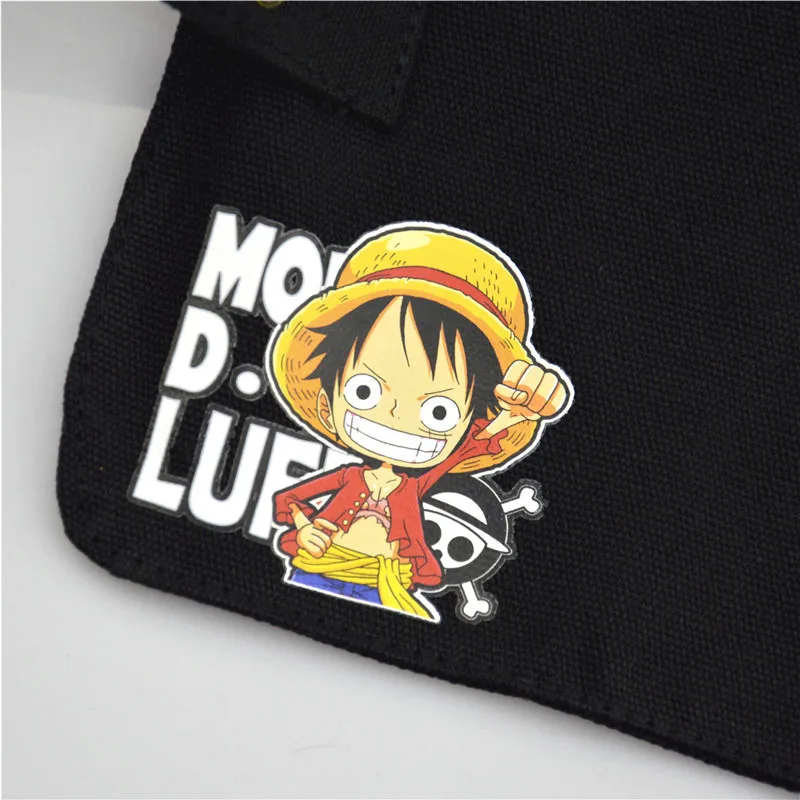 Мультяшный аниме цельный холщовый чехол для карандашей Luffy, чехол для карандашей, чехол для хранения канцелярских принадлежностей, чехол для ручек, детские школьные принадлежности, подарок