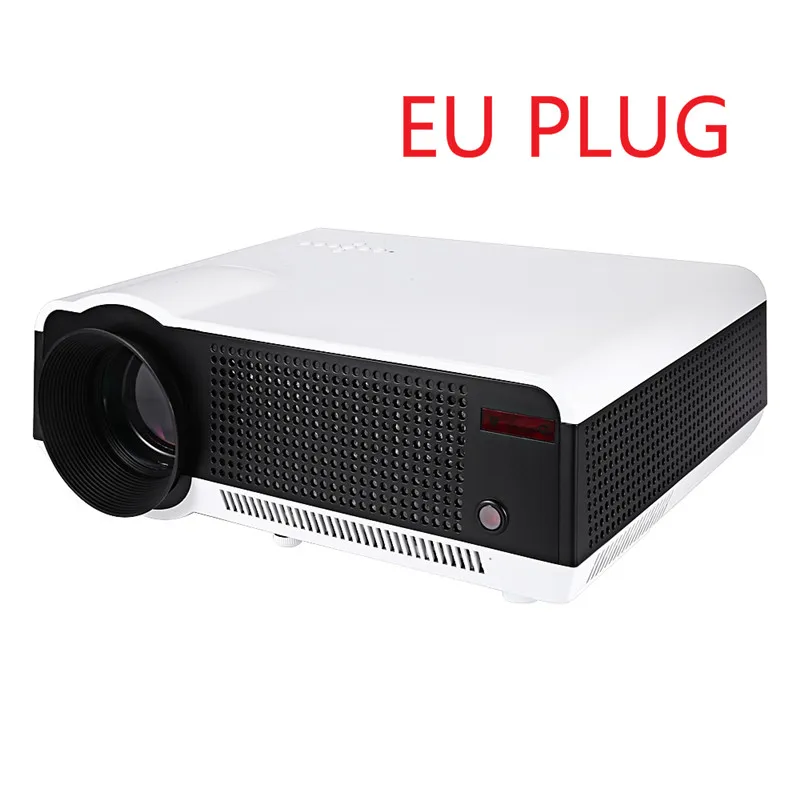 Светодиодный проектор-86 ЖК-проектор медиаплеер 3500 люменов 1280x800 пикселей для обучения дома и офиса - Цвет: EU PLUG