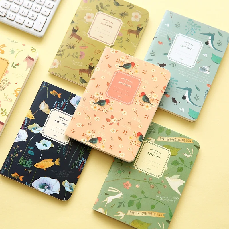 №New vintage Floral Notebook Korea Korea Sationey School Supplies