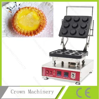 

9pcs Egg Tart skin maker machine;Ice cream cone skin maker machine