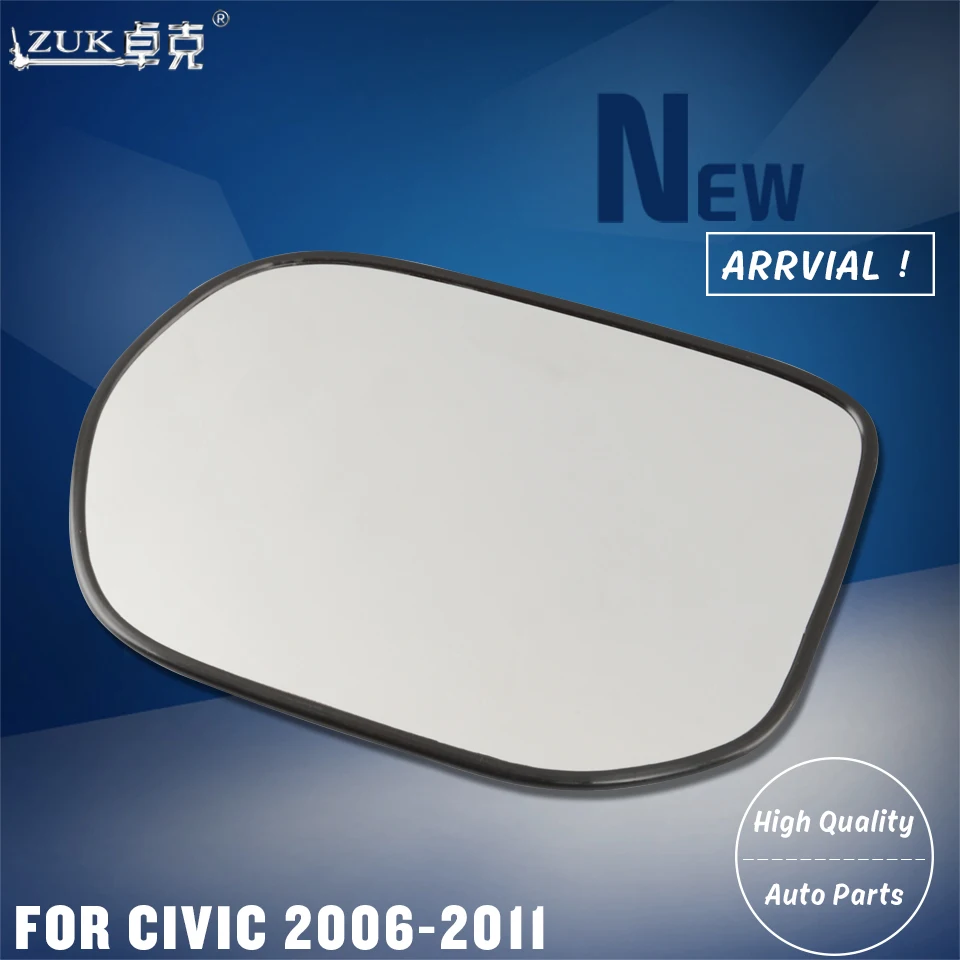 

ZUK Left Right Outer Rearview Mirror Glass Side Mirror Lens For HONDA CIVIC FA1 FD1 FD2 2006 2007 2008 2009 2010 2011 No Heated