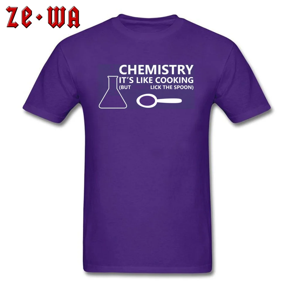 Company Funny Chemistry Sayings -3601 Geek T Shirts O Neck 100% Cotton Men Tops Tees Short Sleeve Summer Geek Tops Shirts Funny Chemistry Sayings -3601 purple