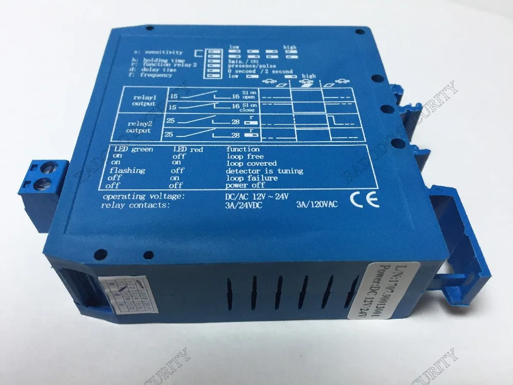 Комплект распродажа двойной 12 V/24VDC автоматический контроль синий детектор петли управление и т. д. детектор петли W/50 m катушка провода