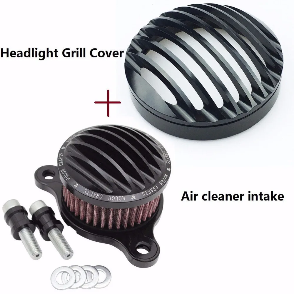 Motorcycle Parts Air Cleaner Intake Filter 5.75" Headlight Grill cover