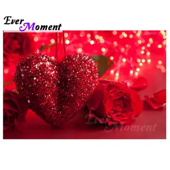 

Ever Moment Heart Rose Diamond Painting Handmade Picture Of Rhinestones 5D DIY Cross Stitch Decoration For Home Mosaic S2F1481