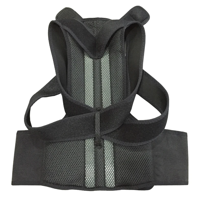 Placa de Aço Corrector de Volta Correia Elástica Ajustável Neoprene Apoio Postura Cintos Corsets Tamanho Grande Espartilho Espinha Ortopédica Dor 11 Apoio Postura Corrector de Volta Cintos Corsets