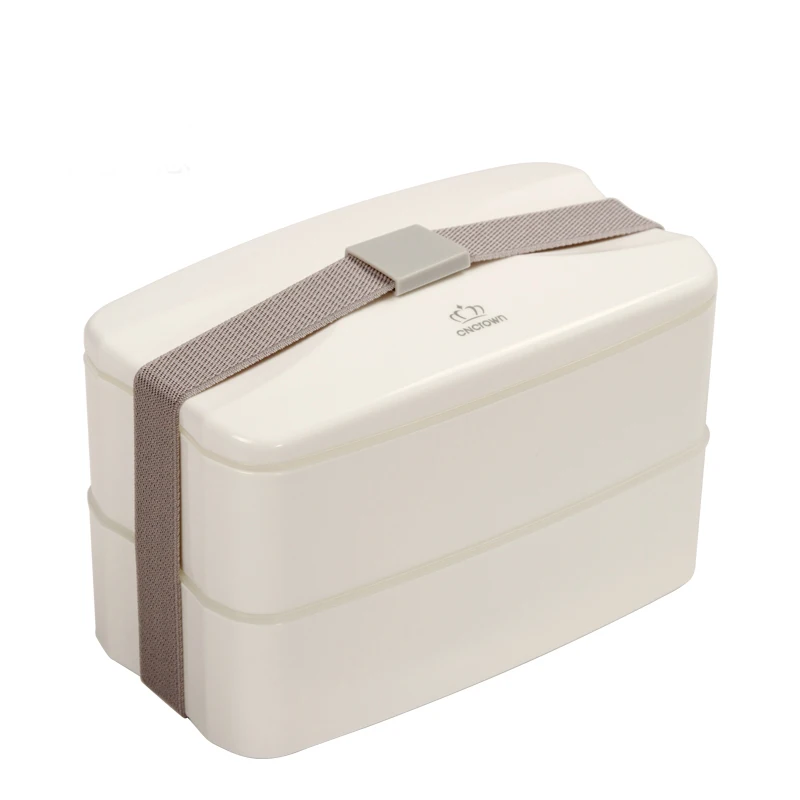 Белый Современный японский стиль Ланч-бокс для детей, взрослых, водный суп, контейнер для хранения фруктов, еды, пластиковый термоконтейнер Bento Boxs Safe - Цвет: White Lunch Box