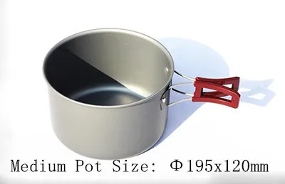 Fuego Arce 6-7 personas cooking pot set acampar al aire libre portátil alimentación cocina del campamento Utensilios de cocina picnic cubiertos al aire libre fmc-212