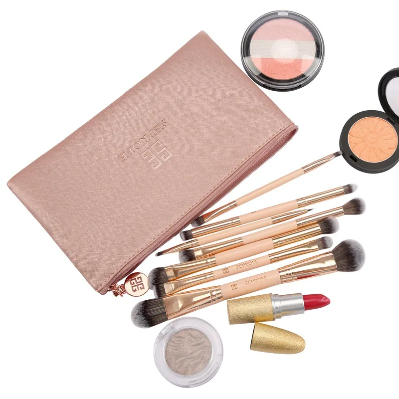 

SEPROFE Double Head Makeup Brushes Eye Shadow Lip Make Up Tools Cruelty Free Blending Powder Foundation Cosmetic Brush-B001