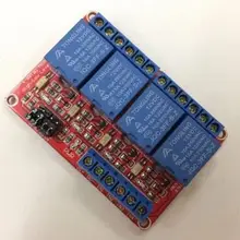 1 шт. 4-Канальный Релейный модуль 4 Канальные релейные модули, панель управления реле с Оптрон