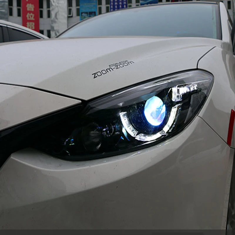 Автомобильный Стайлинг чехол для передней фары Mazda3 Axela mazda 3 2014 2016 светодиодный