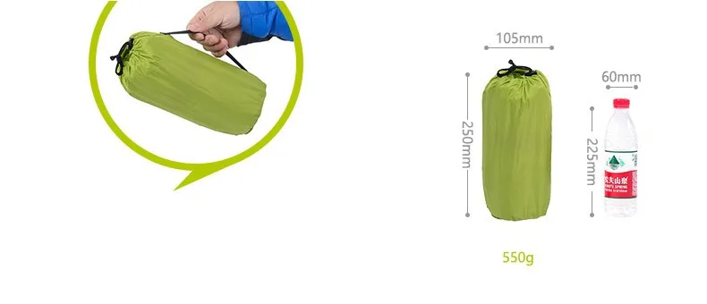 Только 550 г Naturehike Сверхлегкий Открытый Air матрас влагостойкий надувной коврик туристический коврик с подушкой