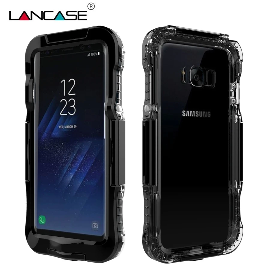 LANCASE Cover Voor Samsung S8 Zwemmen Volledige Case voor S8 Plus Cover Mobiele Telefoon Case Voor Galaxy S8|cover for samsung galaxy|cover for samsungfor samsung galaxy - AliExpress