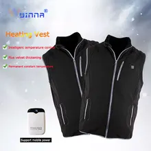 USB теплый жилет Зимний Открытый тепловой для мужчин Usb нагревательный жилет теплый жилет зимние куртки