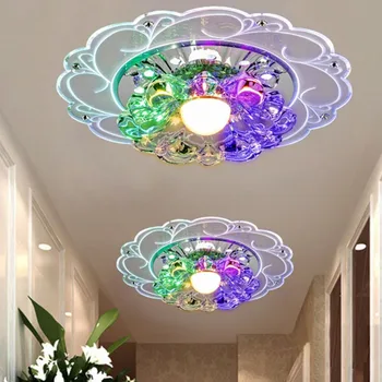 

New Arrival 3/5w Modern LED Crystal Ceiling Light Circular Ceiling Lamp Rotunda Light For Living Room Aisle Corridor Kitchen