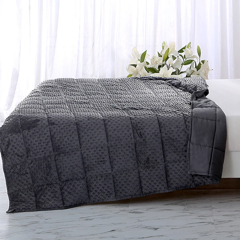 

1-Piece Cotton/Polyester Weighted Blanket Gravity Blanket Sleep Aid Pressure Blanket Decompression Blanket Insomnia Gravity #sw