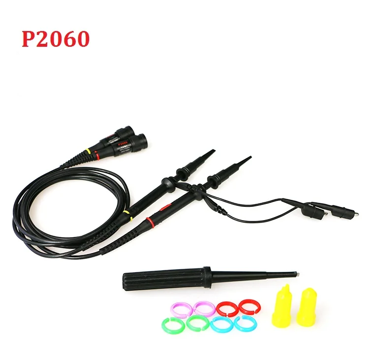 Free shipping High Precision Oscilloscope Probe Alligator Clip Test Probe 1X 10X P2060 60MHzin