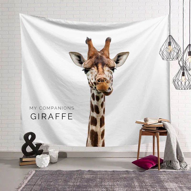 Cute Animal tapestry wall hanging Bohemian bedspread dorm decor tapestries Shooting background yoga mat Rug Panda Koala Elephant