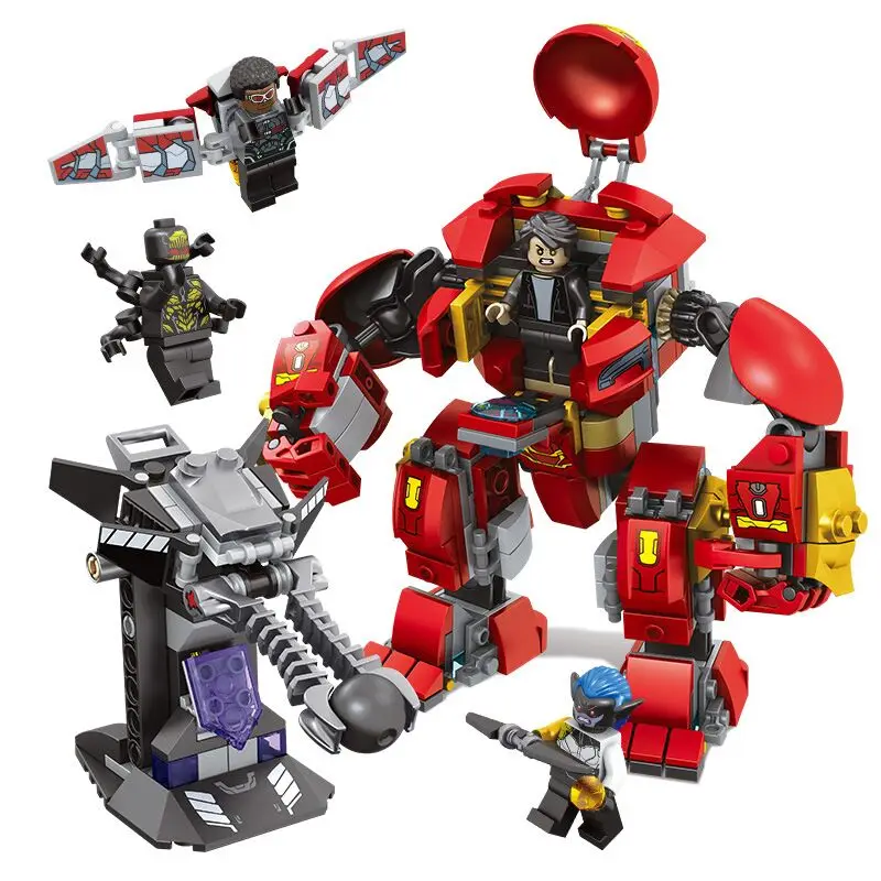

NEW Superheroes Avengers Infinity War Hulkbuster Compatible Marvel Avengers Endgame Figures Hulk Buster Building Blocks 76104