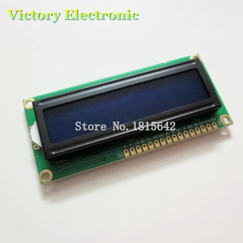 3 В LCD1602 ЖК-монитор 1602 синий экран белый код Blacklight 16x2 символ ЖК-дисплей модуль HD44780
