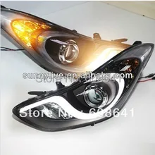 Для hyundai Elantra светодиодный налобный фонарь AVANTE MD 11 Замена 201-13 лет LD V2