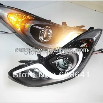 Для Hyundai Elantra светодиодная фара Avante MD 11 Замена 201 13 лет LD V2|avante md|hyundai elantra ledelantra led |