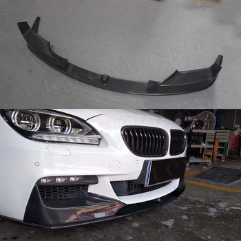 

Carbon Fiber Front Bumper Lip Spoiler with Splitters for BMW 6 Series F06 F12 F13 M tech M sport 2012 up