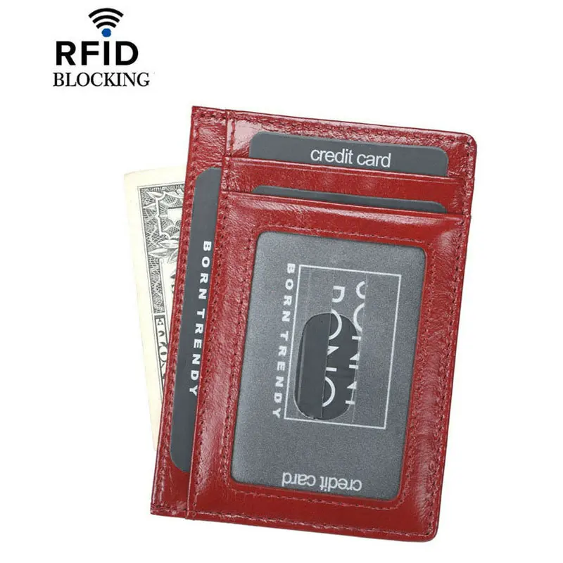 GENODERN из натуральной кожи кредитный держатель для Карт RFID блокирующий карт s