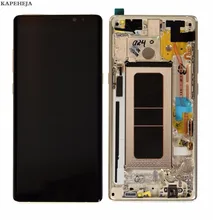 Baru Super AMOLED LCD untuk Samsung Galaksi Note 8 N9500 N9500F LCD Tampilan Sentuh Layar Digitizer Assembly