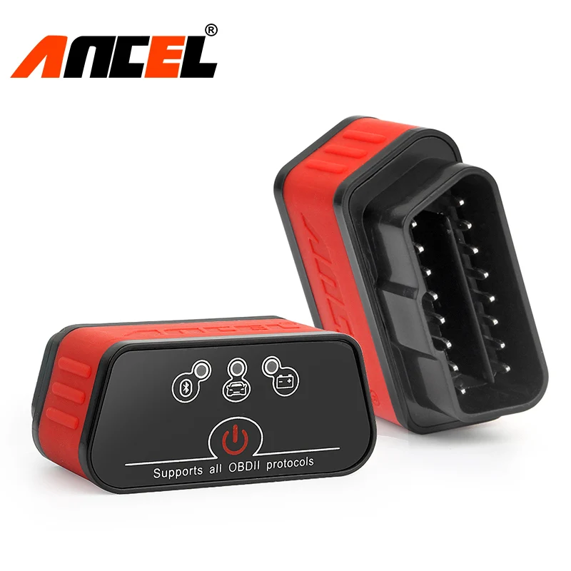 ANCEL Оригинальный OBD2 автомобильный диагностический инструмент с Bluetooth ODB