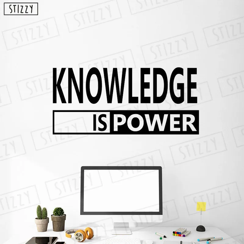 Knowledge Is Power Decal Sticker Vinyl