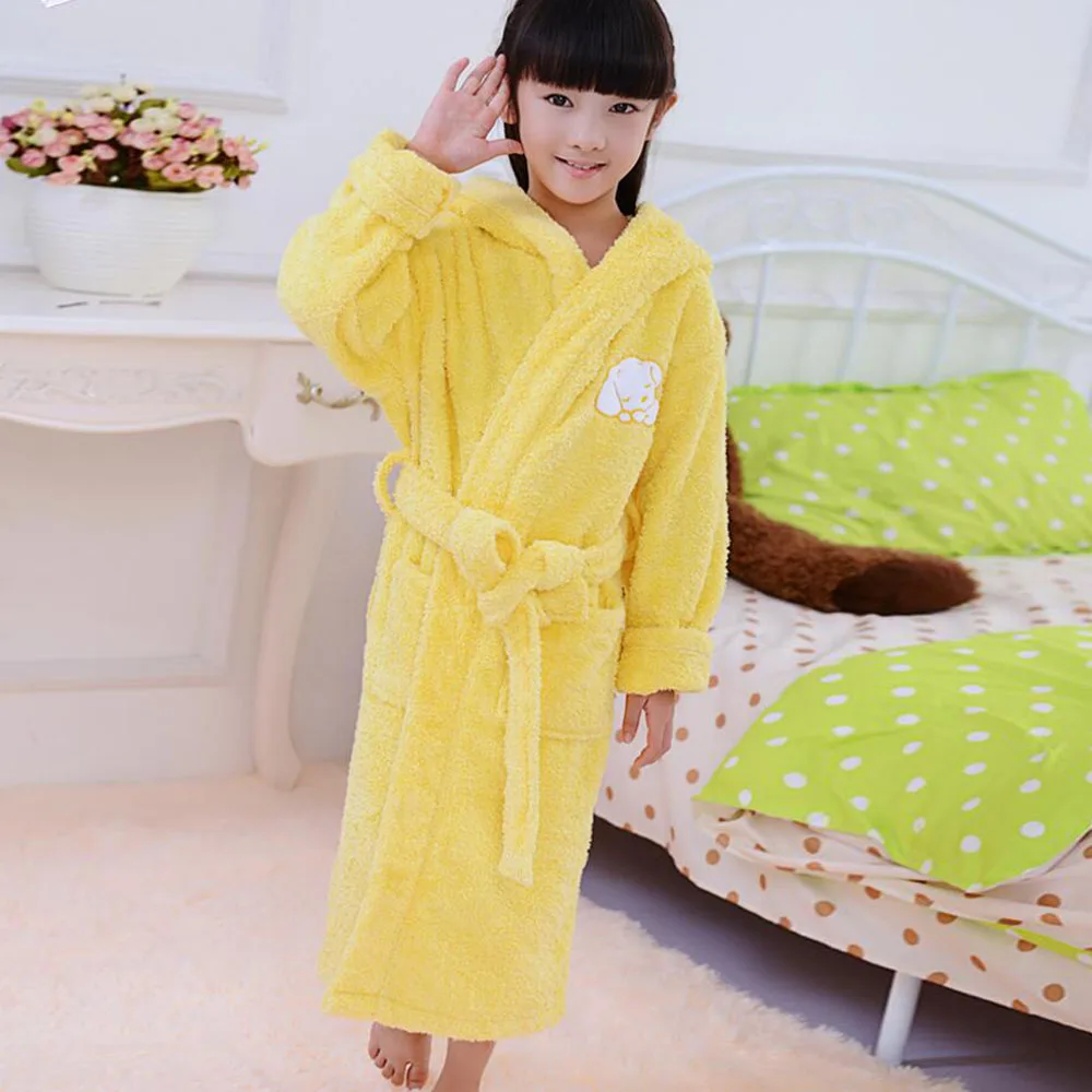 

2016 plush warm baby bath robes child sleep closing star bear sheep solid color children bath clothes boys girls sleep clothes