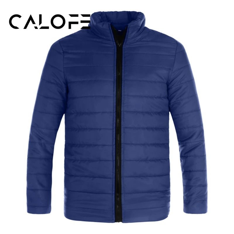 

CALOFE Zipper Running Coat Thick Warm Slim 2018 Autumn Men Hiking Jacket Stand Collar Winter Men Hiking Jacket Stand Collar
