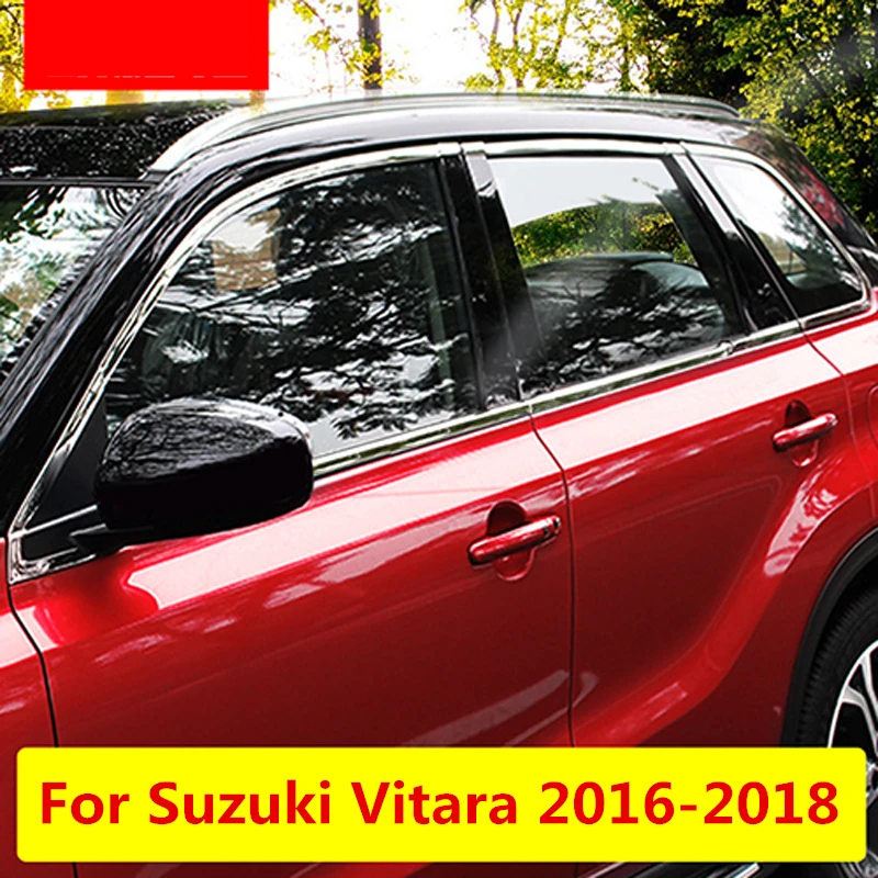Для Suzuki Vitara 2016 2018 Высокое качество нержавеющая сталь отделка окна автомобиля