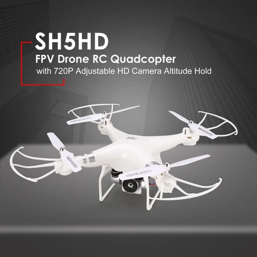 

SH5HD FPV Drone RC Quadcopter with 720P/1080P Adjustable Wide Angle Wifi HD Camera Live Video Altitude Hold 3 Batteries