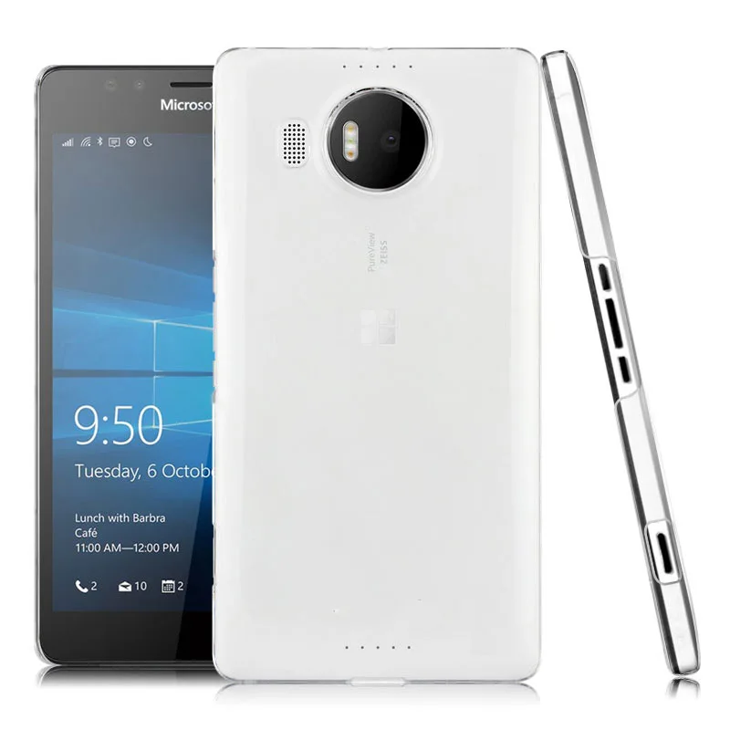 

Ultra Thin Transparent Dirt-Resistant Plastic Crystal Clear Hard Back Cover Case for Microsoft Nokia Lumia 950XL 950 XL 5.7