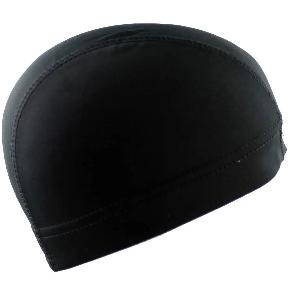 black spandex Dome Hat skull BIKER football Helmet LINER sports Beanie Cap 