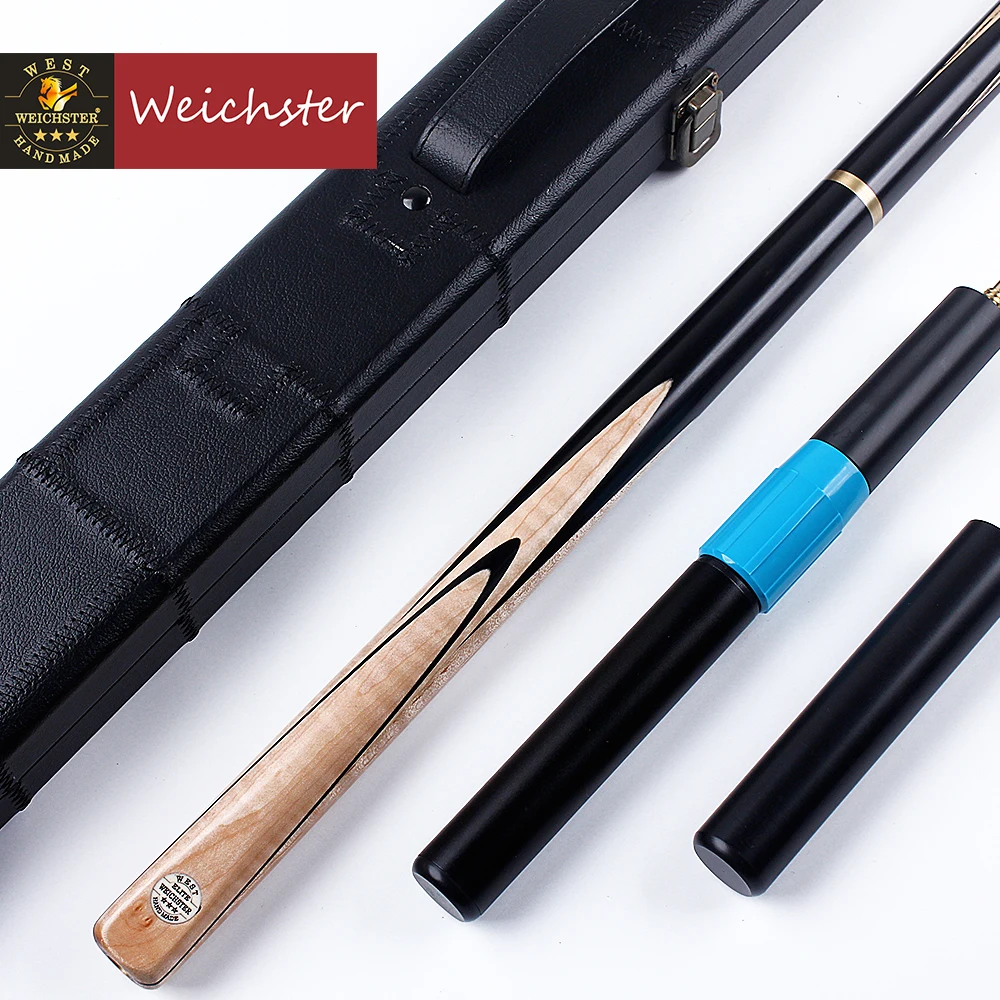 Online Weichster Handgemachte 3 4 Verbunden Snooker Queue Ahorn Holz Butt mit Fall Erweiterung Mini Hintern