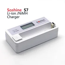 Soshine S7 1-Slot LCD Universal Battery Charger For Li-ion/Ni-MH Batteries