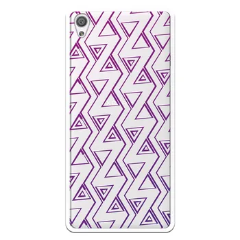 

Stand case costume drawing Triangulos Purples WP016 for Sony Xperia XA