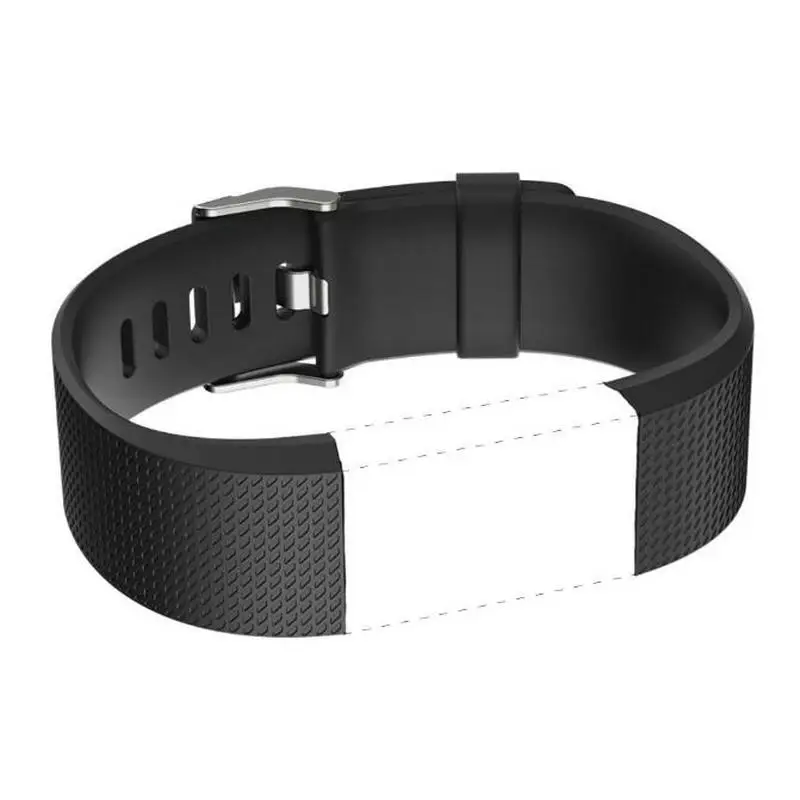 

MLLSE 500Pcs/Lot Fast Ship Silicone band For Fitbit charge 2 Band charge2 heart rate smart bracelet strap stainless steel buckle