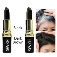 Черный, коричневый, временная краска для волос, крем, мягкий, быстрый, одноразовый, цвет для волос, ручка, покрытие для белых волос, высокая линия для волос, сделай сам, Стайлинг, макияж, Стик