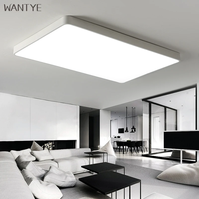 

Ultra-thin Acrylic Square LED Ceiling Lights Dimmable for Living Room Children Room Modern Ceiling Lamp with Remote Control