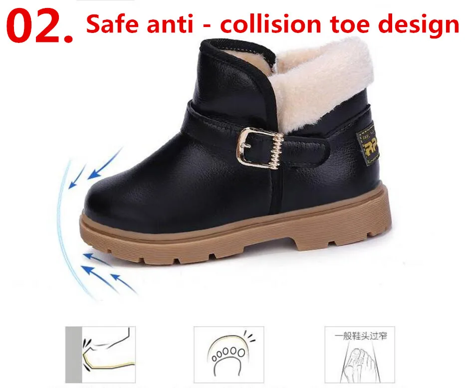 Children PU snow boots-16
