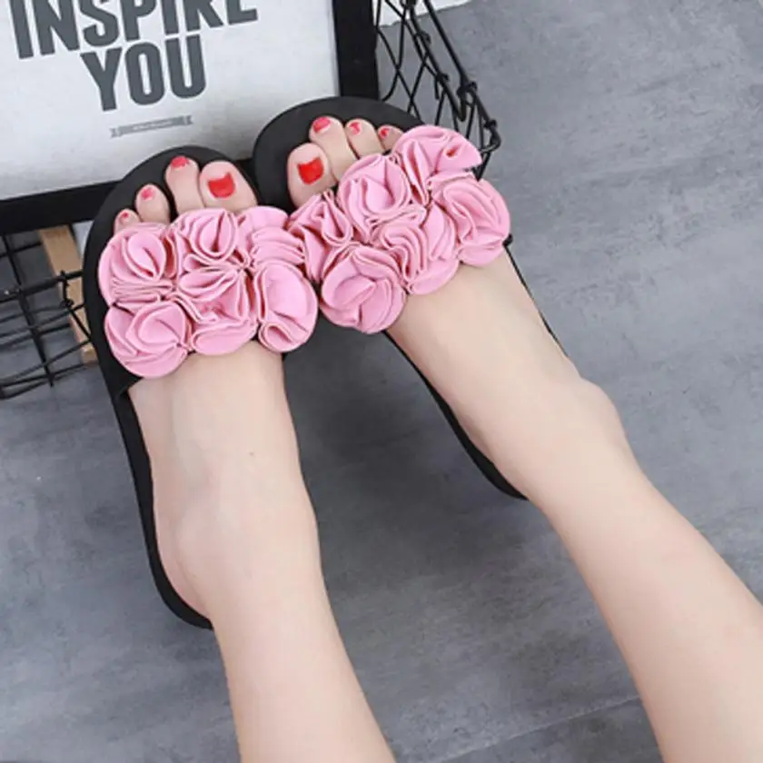 

2018 Beach Sandals Women Light Flat Heel Anti Skidding Beach Shoes Sandals Slipper High Quality zapatos de mujer 0731