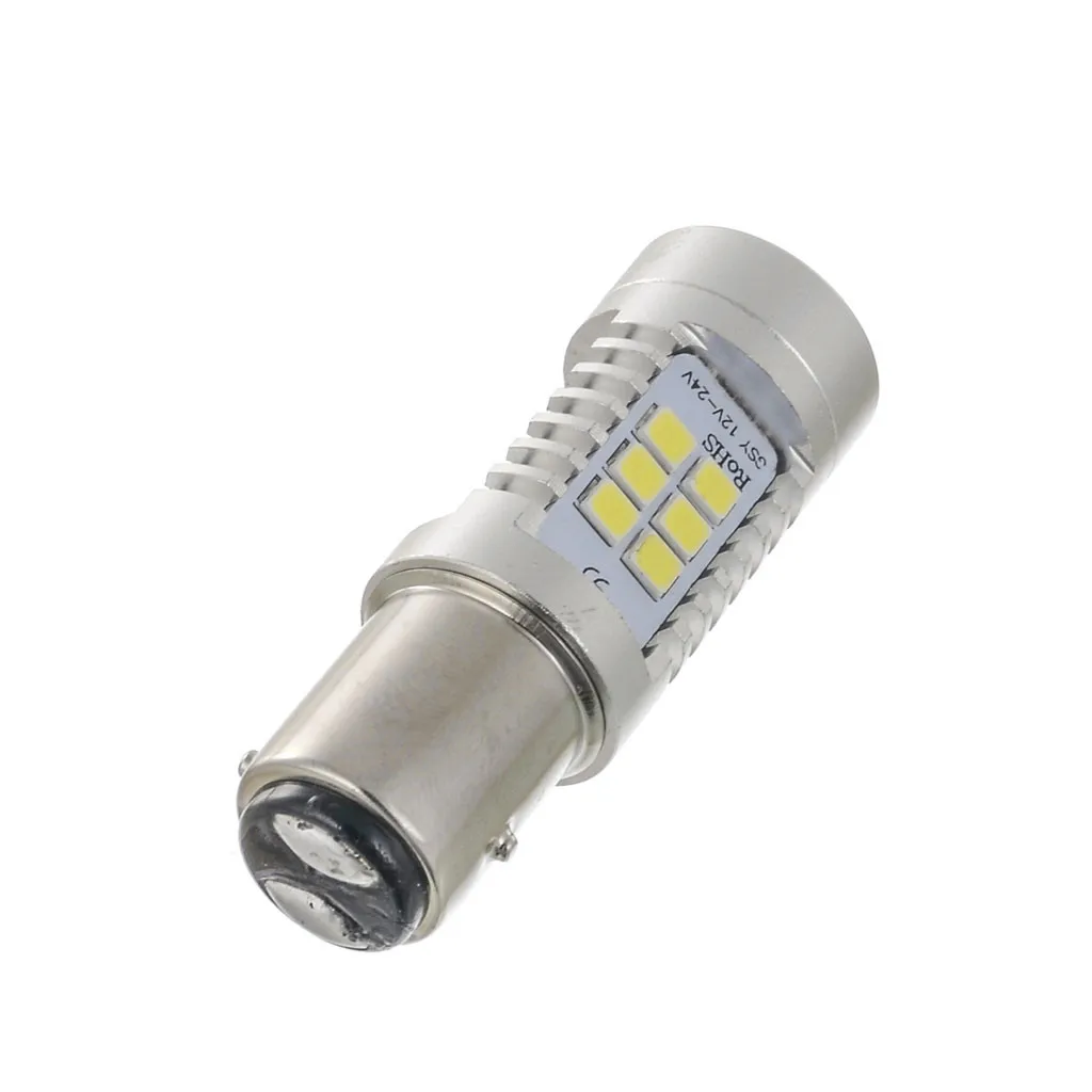2 шт. 21SMD 6500K Автомобильные светодиодные лампы 21 Вт 1157 типа розетки приборной