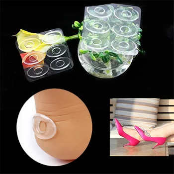 

6 PCs/Set New Comfortable Silicone Gel Shoe Insole Inserts Pad Cushion Foot Care Heel Grips Foot Care Tool Personal Care Tool