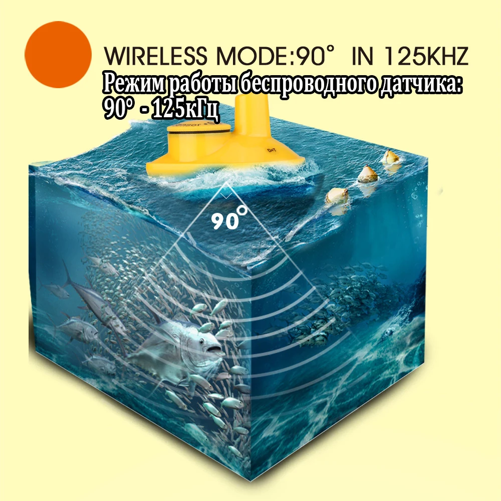 Sorte com Display a Cores à Prova Freqüência sem Fio Dwaterproof Água Sonar Duplo & Wired 200 Khz - 83 100 m Ff718licd Eco 23 prova dwaterproof água eco sonar sonar duplo